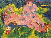Ernst Ludwig Kirchner Zwei rosa Akte am See France oil painting artist